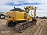 Back corner of used Excavator